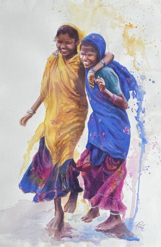 Friends by Rocío González, Painting for Sale on Singulart