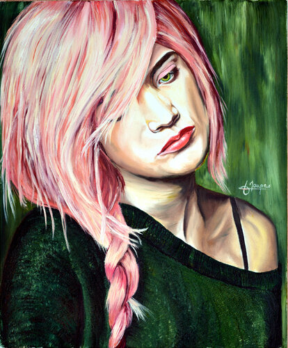 La natte rose van Jacques Maupas, Schilderij te koop op Singulart