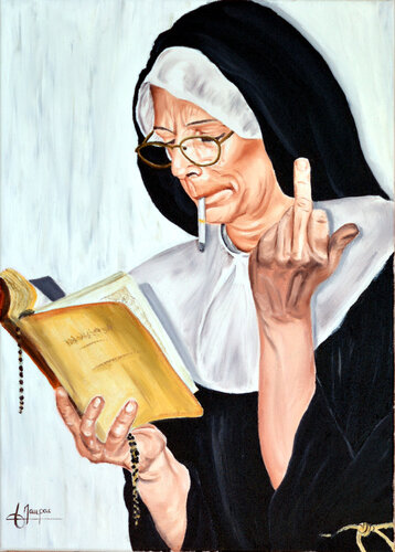 Prière et recueillement de Jacques Maupas, Pintura a la venta en Singulart