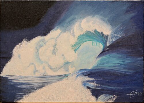 1ère vague par Jacques Maupas, Peinture en vente sur Singulart