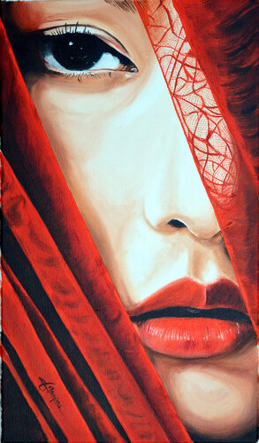 Le voile rouge de Jacques Maupas, Pintura a la venta en Singulart