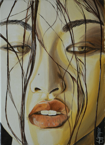 Portrait chinoise by Jacques Maupas, 회화 for Sale on Singulart