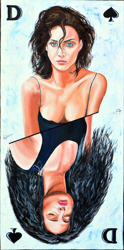 Dame de pique by Jacques Maupas, Painting for Sale on Singulart