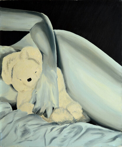 L'ours en peluche by Jacques Maupas, Painting for Sale on Singulart