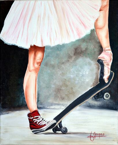Skate_dance di Jacques Maupas, Pittura in vendita su Singulart