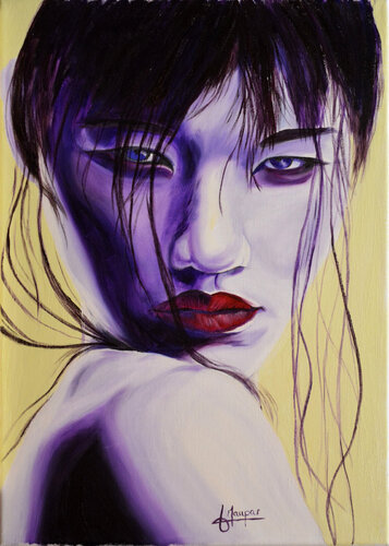 Chinoise en mauve van Jacques Maupas, Schilderij te koop op Singulart