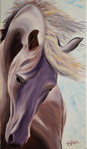 Crinière au vent by Jacques Maupas, 絵画 for Sale on Singulart