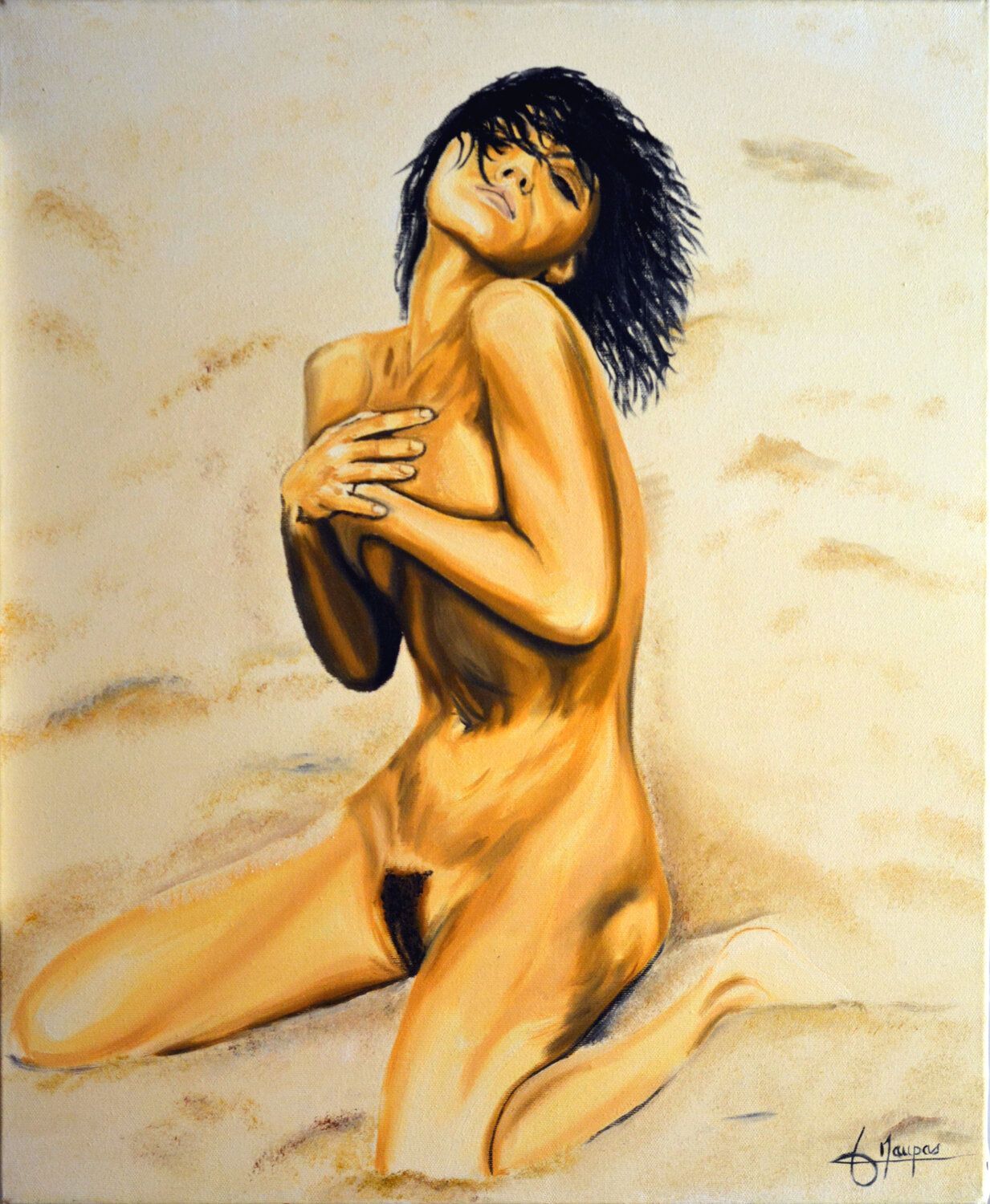 Nue sur le sable Jacques Maupas