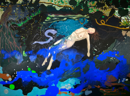 Schamanisch Reise I par María Gutiérrez, Peinture en vente sur Singulart