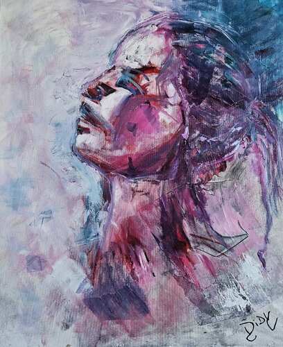 Ragazza in rosso di Didy, Pittura in vendita su Singulart