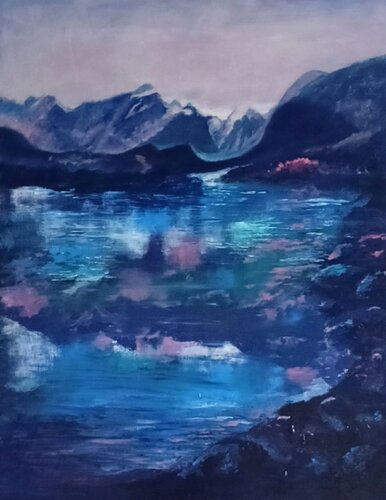 Lago di Fusine di Didy, Pittura in vendita su Singulart