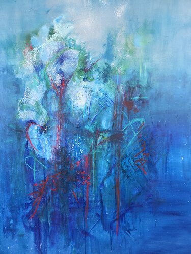 Più in alto del blu by Didy, Painting for Sale on Singulart