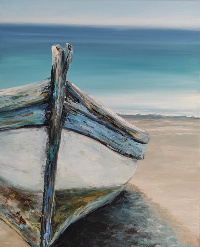 Old boat par Maria Slynko, Peinture en vente sur Singulart
