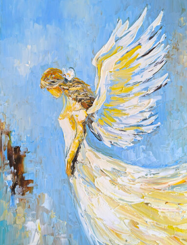 White Angel by Maria Slynko, Painting for Sale on Singulart