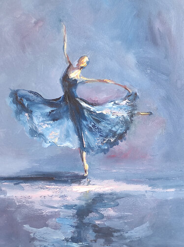 Dark Ballet by Maria Slynko, Painting for Sale on Singulart