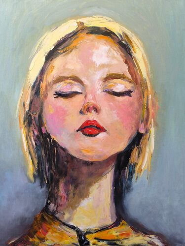 A sensual woman van Maria Slynko, Schilderij te koop op Singulart