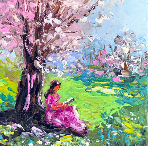 Whispers of Spring de Maria Slynko, Pintura a la venta en Singulart