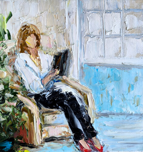 Red Shoes van Maria Slynko, Schilderij te koop op Singulart