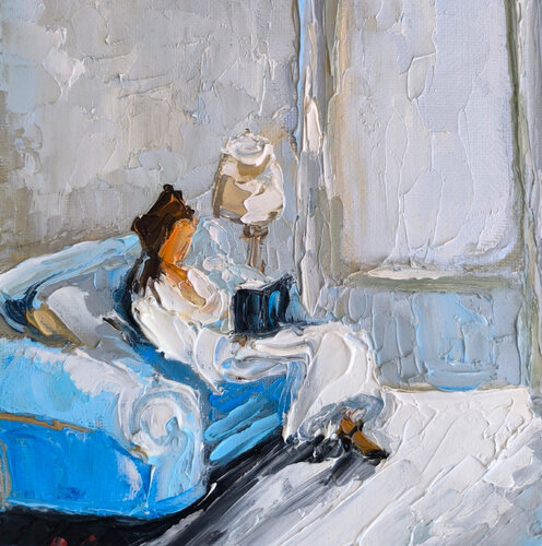 Cozy Evening by Maria Slynko, Painting for Sale on Singulart