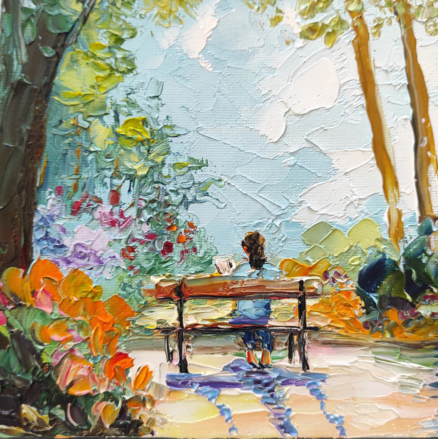 Reading in the park Maria Slynko