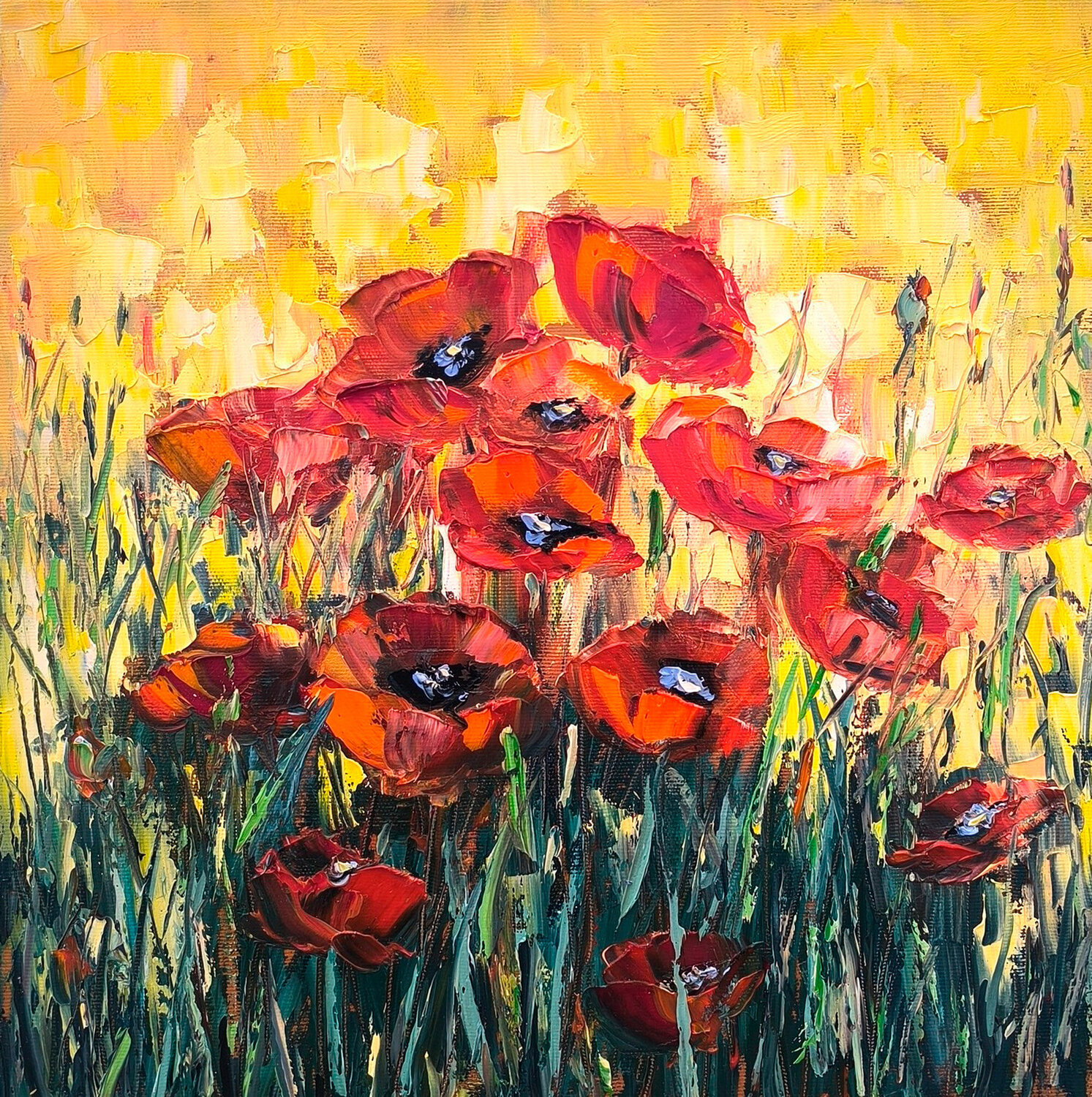 Bright Poppies Maria Slynko