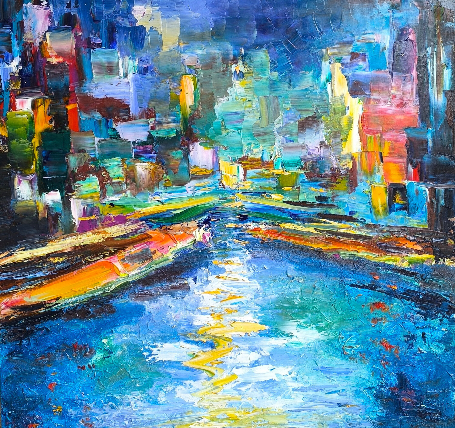 Rhine at Night Maria Slynko