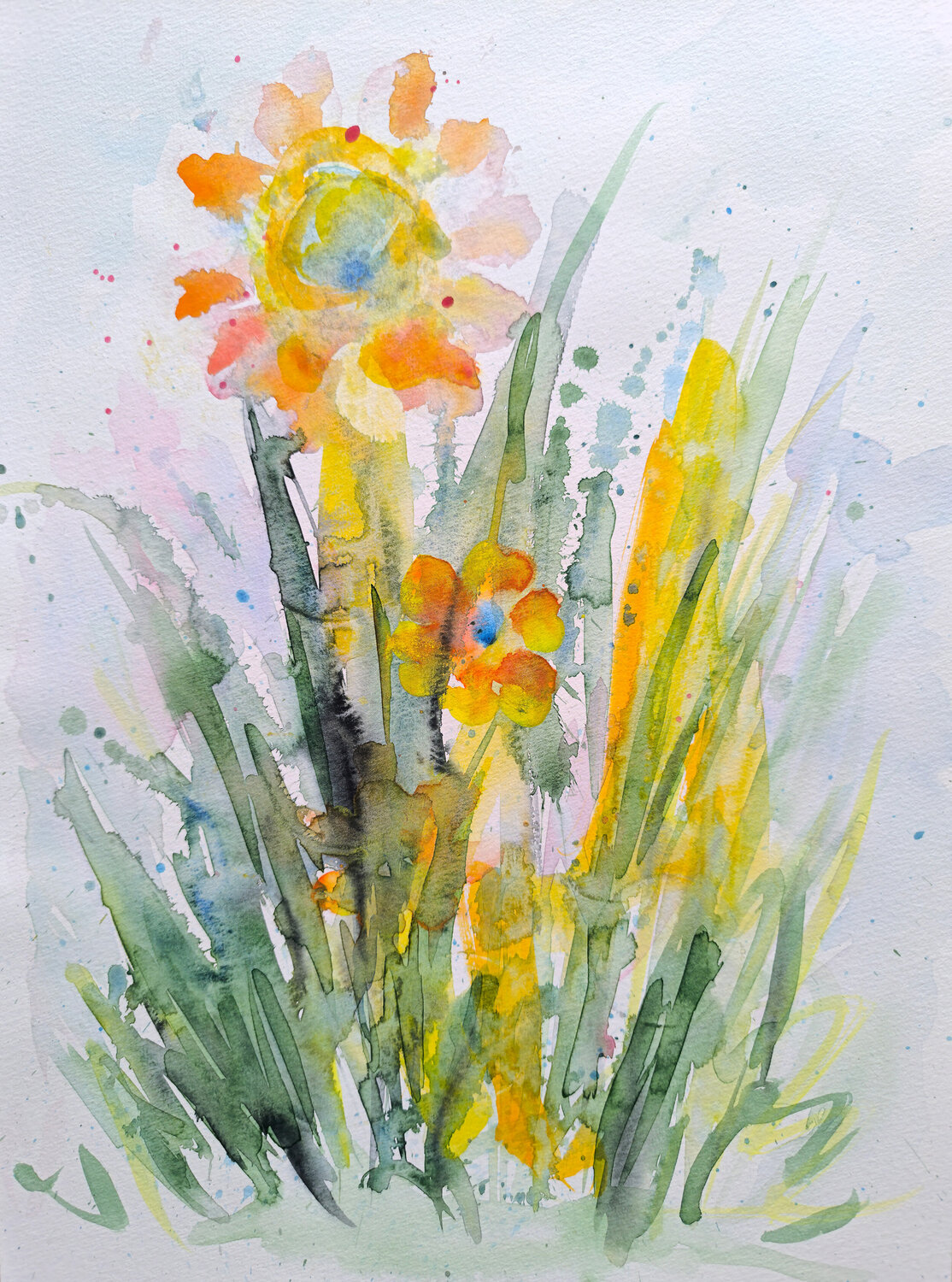 Flower Maria Slynko Original painting for sale