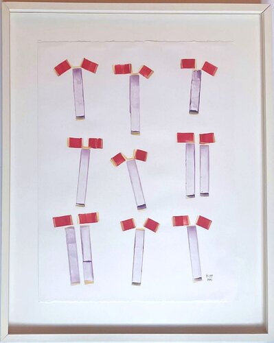 Untitled Minimalist painting on paper by Lyman Kipp, 회화 for Sale on Singulart