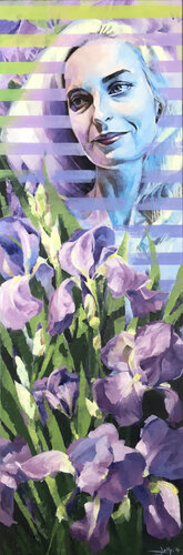 Iris Pallida van Anne JOLLY, Schilderij te koop op Singulart