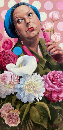 Peonia suffruticosa van Anne JOLLY, Schilderij te koop op Singulart