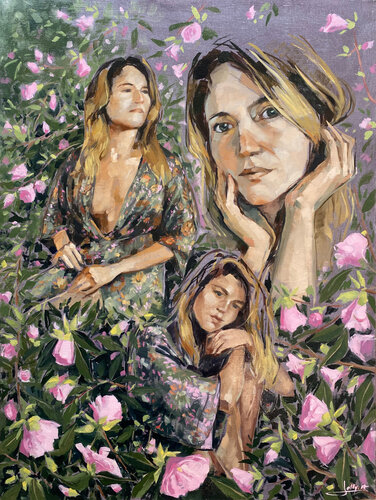 Camellia Japonica van Anne JOLLY, Schilderij te koop op Singulart