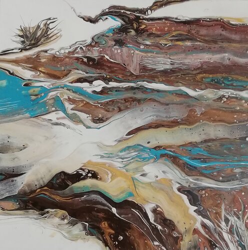 Traumlandschaft 1 von Waltraud Hubinger, Malerei kaufen auf Singulart