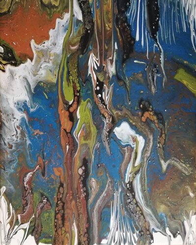 zauberhaft 4 - Zauberhöhle van Waltraud Hubinger, Schilderij te koop op Singulart