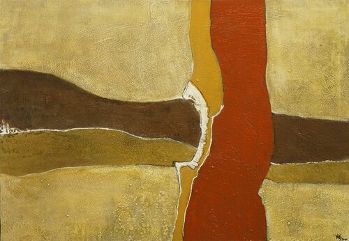 ÜberBrücken 3 van Waltraud Hubinger, Schilderij te koop op Singulart
