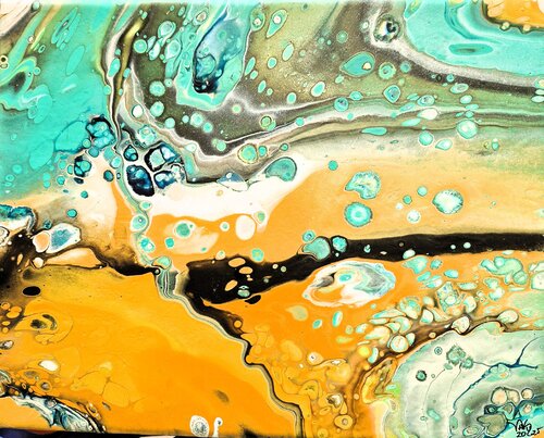 sehnsuchtsvoll 5 di Waltraud Hubinger, Pittura in vendita su Singulart