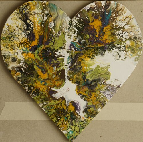 Herzlinie 2 di Waltraud Hubinger, Pittura in vendita su Singulart