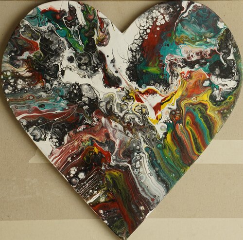 Herzlinie 3 di Waltraud Hubinger, Pittura in vendita su Singulart