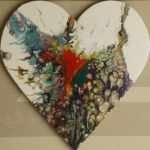 Herzlinie 4 by Waltraud Hubinger, Painting for Sale on Singulart