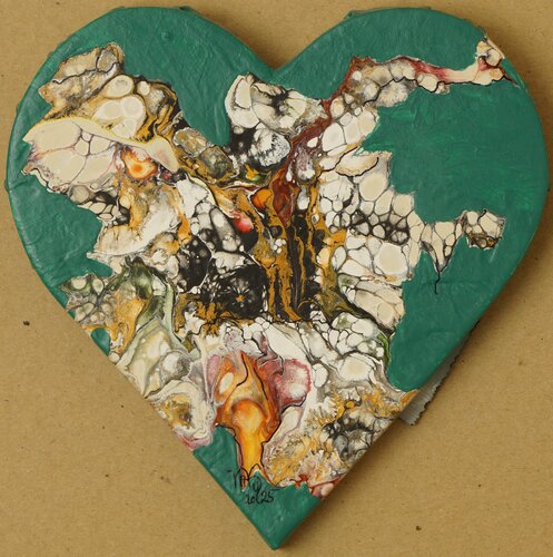Herzstück 1 van Waltraud Hubinger, Schilderij te koop op Singulart