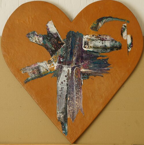 Herzstück 7 di Waltraud Hubinger, Pittura in vendita su Singulart