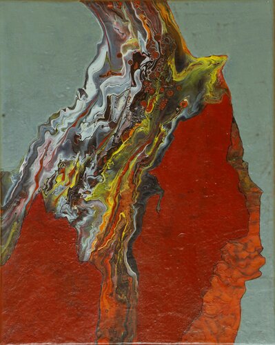 irgendwo - somewhere 7 di Waltraud Hubinger, Pittura in vendita su Singulart