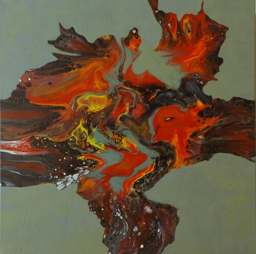 irgendwo - somewhere 2 di Waltraud Hubinger, Pittura in vendita su Singulart