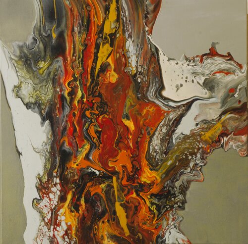 irgendwo - somewhere 4 di Waltraud Hubinger, Pittura in vendita su Singulart