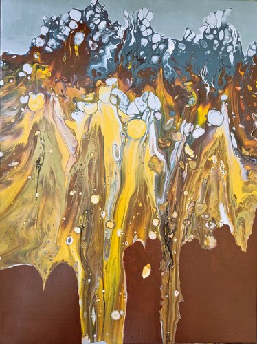 irgendwo - somewhere 1 di Waltraud Hubinger, Pittura in vendita su Singulart