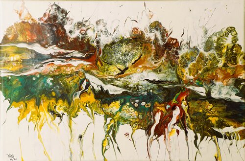 Traumzeit 3 by Waltraud Hubinger, Painting for Sale on Singulart