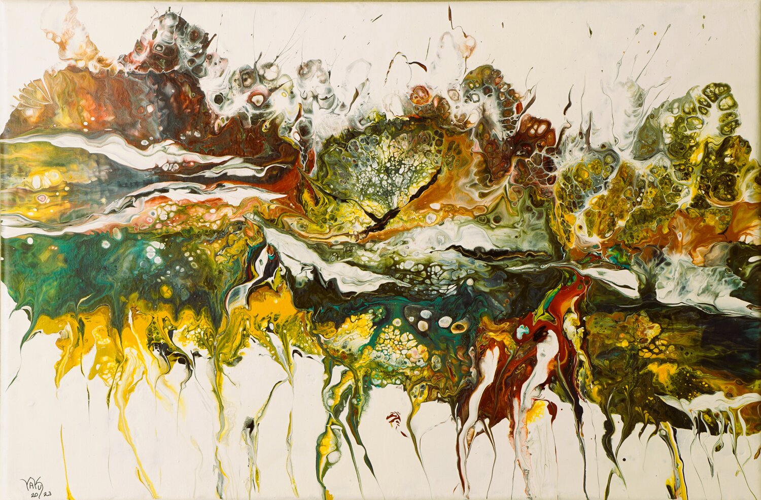 Traumzeit 3 Waltraud Hubinger Original painting for sale