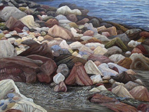 Treasure Stones by Angeles M. Pomata, Painting for Sale on Singulart
