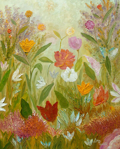 Dancing In The Green van Angeles M. Pomata, Schilderij te koop op Singulart