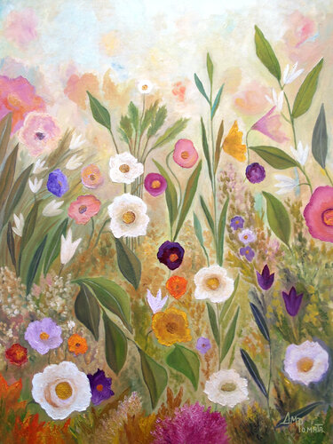 Waking Up To The Light di Angeles M. Pomata, Pittura in vendita su Singulart