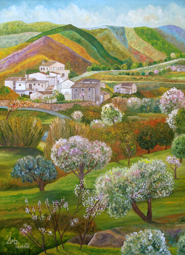 First Spring In Cariatiz von Angeles M. Pomata, Malerei kaufen auf Singulart